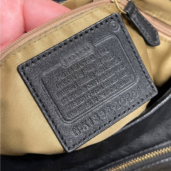 Coach Madison Phoebe Needlepoint OP Art Shoulder Bag Leather Purse Monogram - Picture 9 of 12